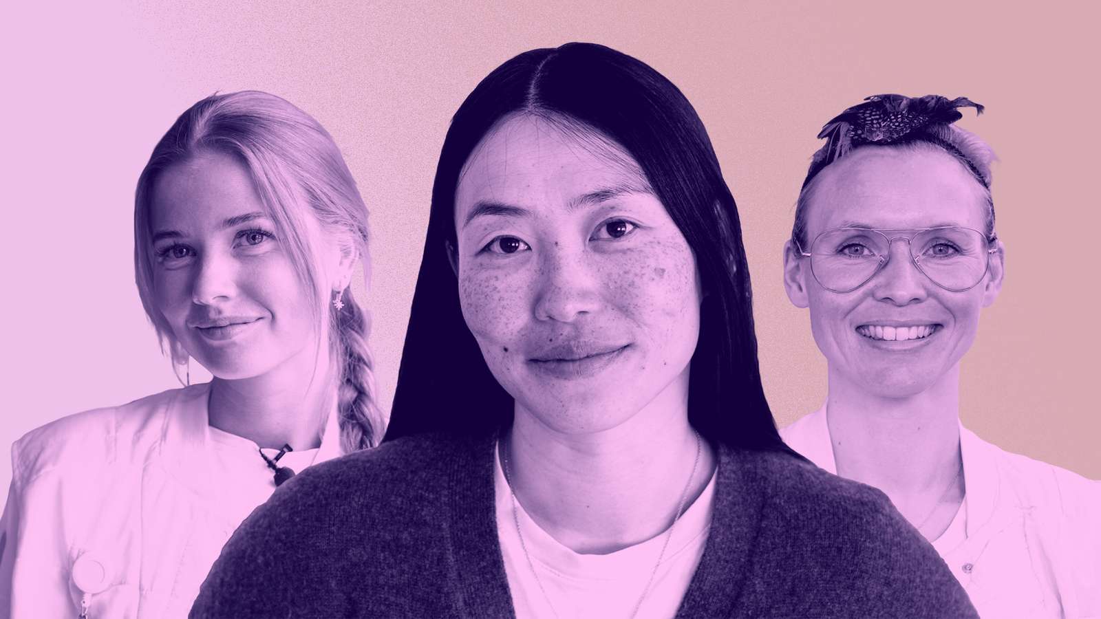 Sara Jin Smidt og sygeplejerskerne Heidi og Josefine 67437257 Sara Jin Smidt og sygeplejerskerne Heidi og Josefine 67437257