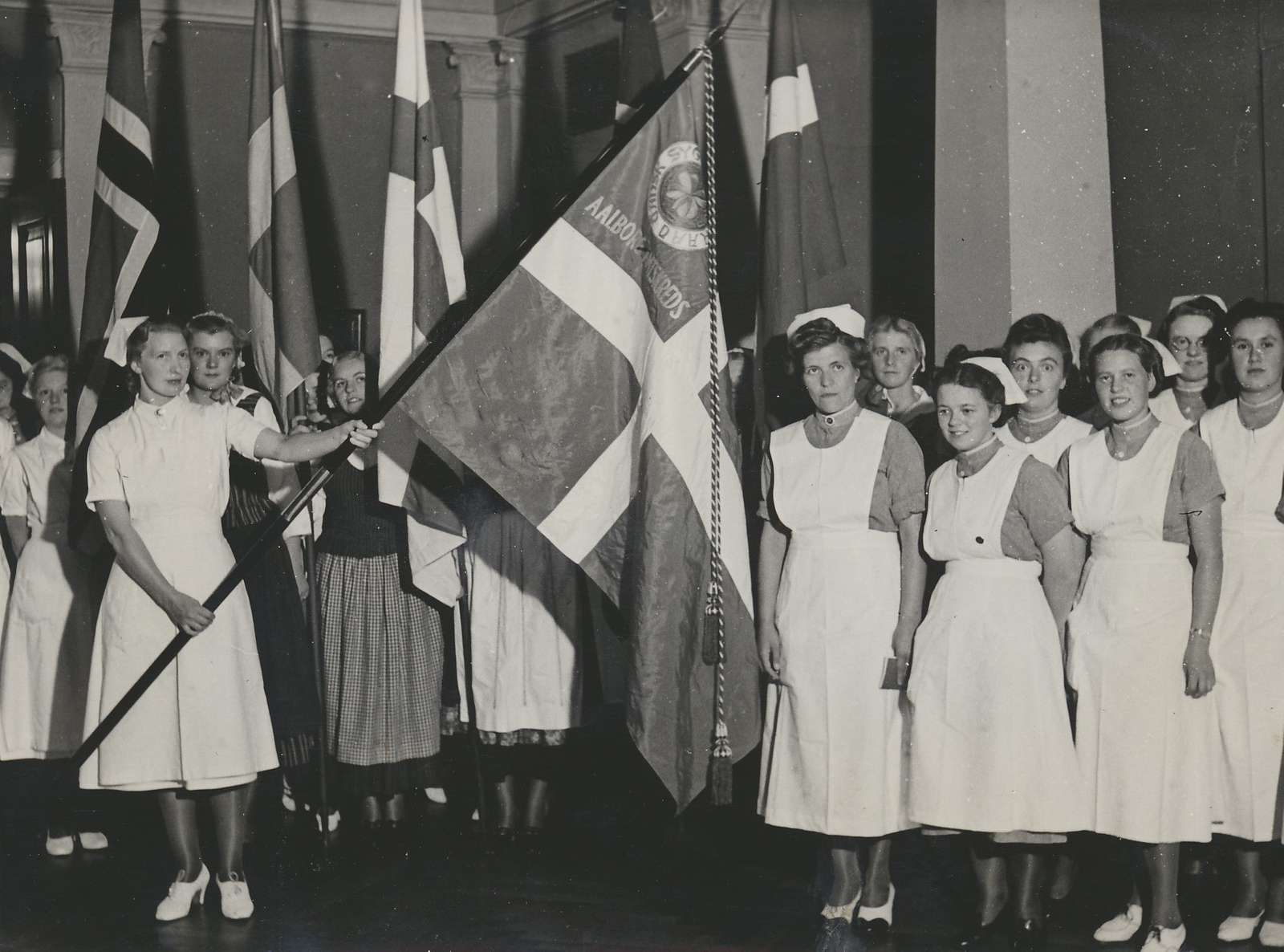 Aalborg Amtskreds indviede sin nye fane i 1941