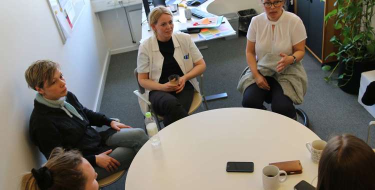 Majka Ernskov, Ellen Jespersen, Louise Tjørnelund Svendsen og Anne Lindberg mødtes d. 10. april i Sundhedshus Vanløse for at tale om OK24. 