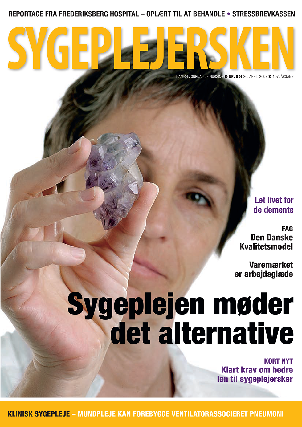 Sygeplejersken_2007_08 - magasinforsiden