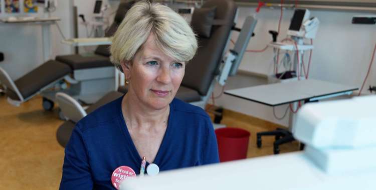 Helle Krüger, sygeplejerske, har oplevet gener af overgangsalderen.