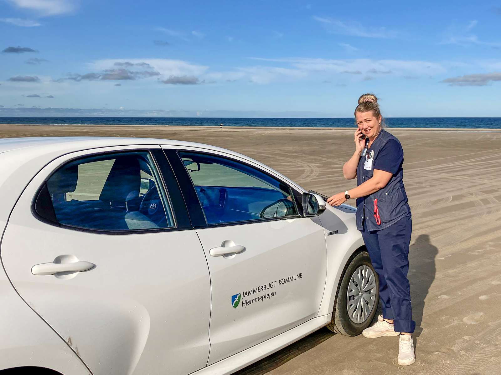 Der dokumenteres med god udsigt på stranden ved Blokhus.