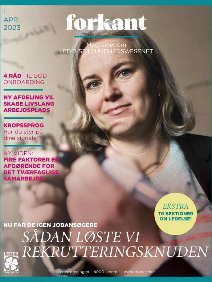 Ledelsesmagasinet Forkant om ledelse i sundhedsvæsenet