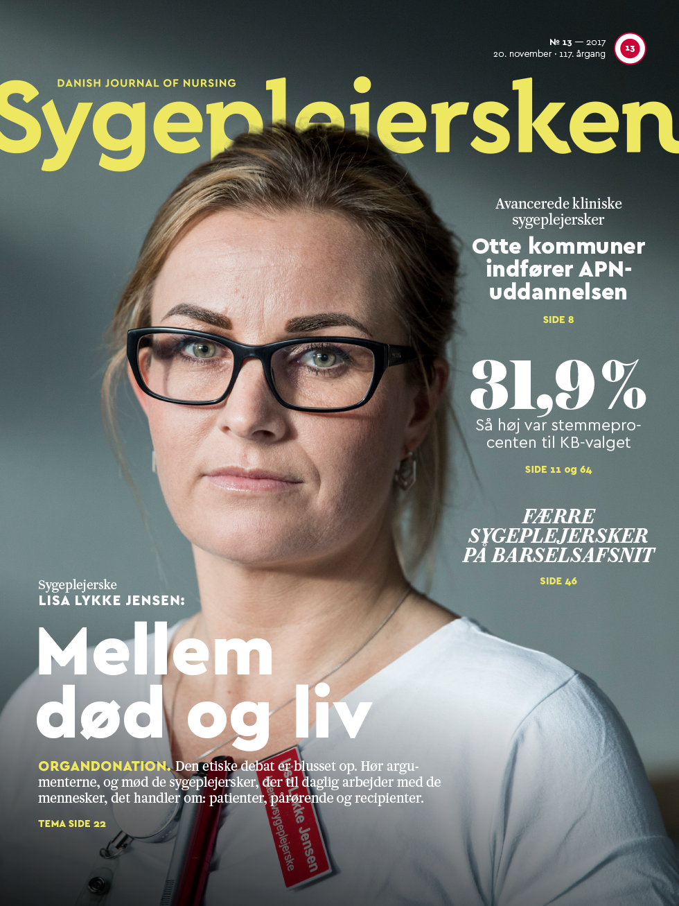 Sygeplejersken Årgang 2017 Nr. 13 | Dsr.dk