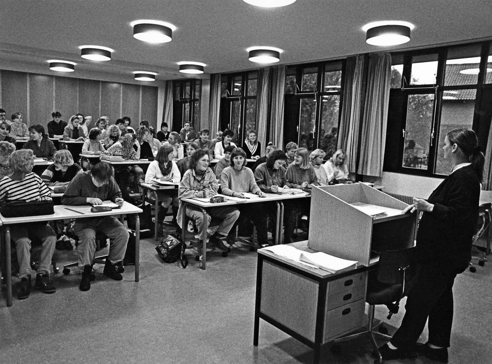 Forelæsning i anatomi på sygeplejeskolen i Aalborg 1997