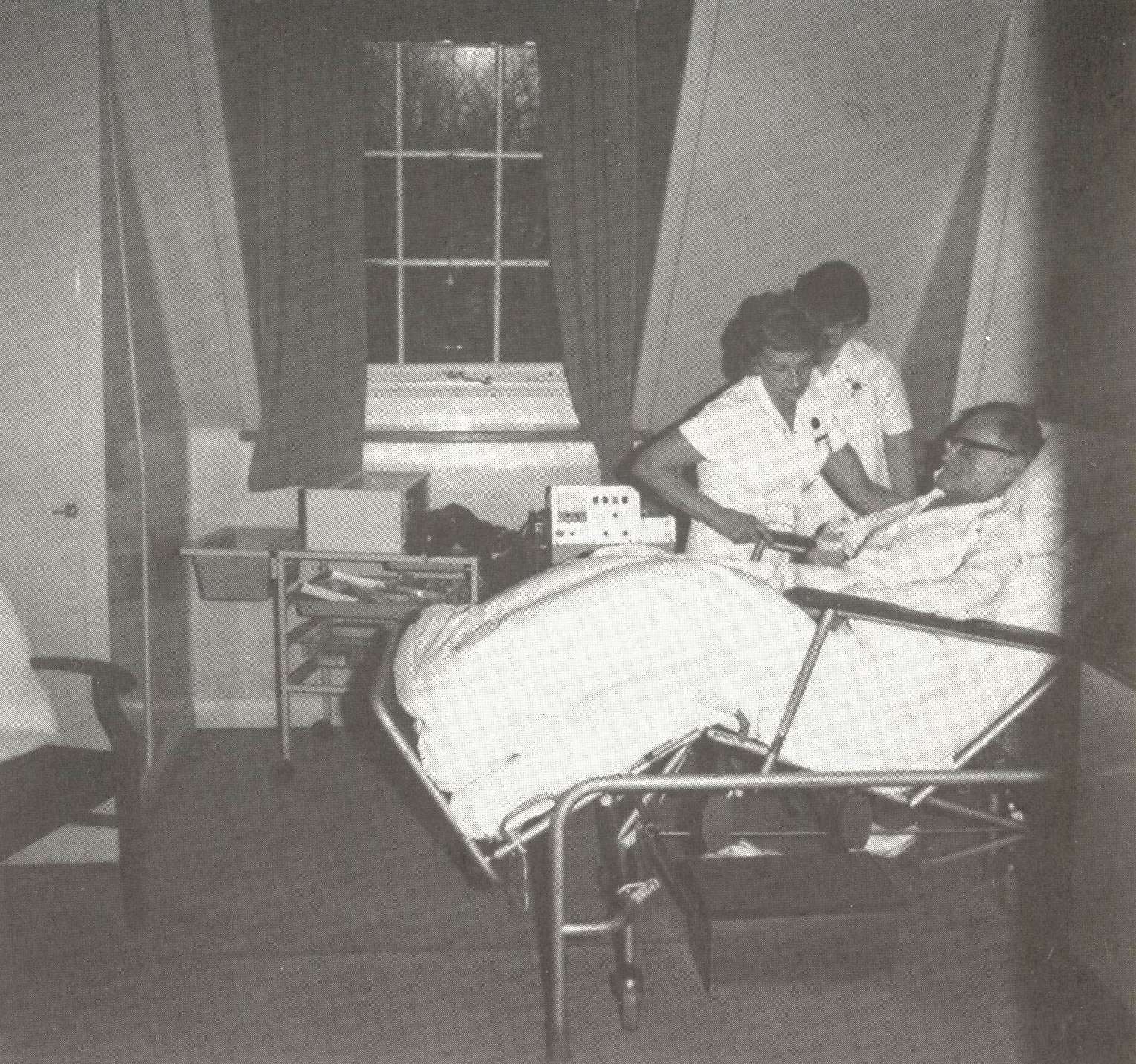 Hjertestuen Medicinsk B2 Hobro Sygehus nok ca. 1965.