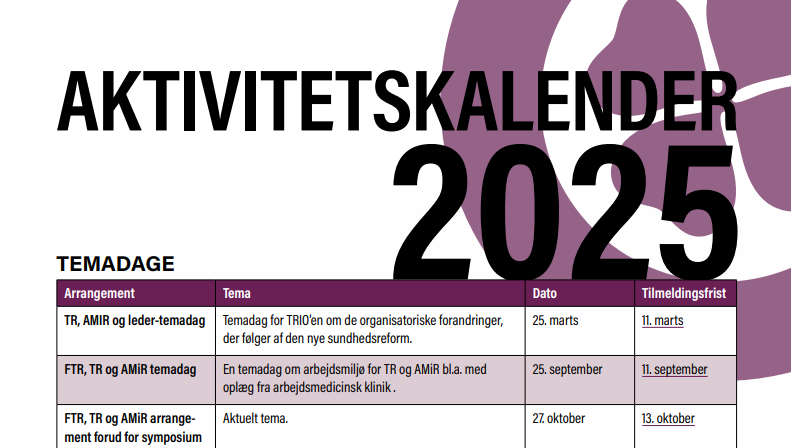 Aktivitetskalender 2025