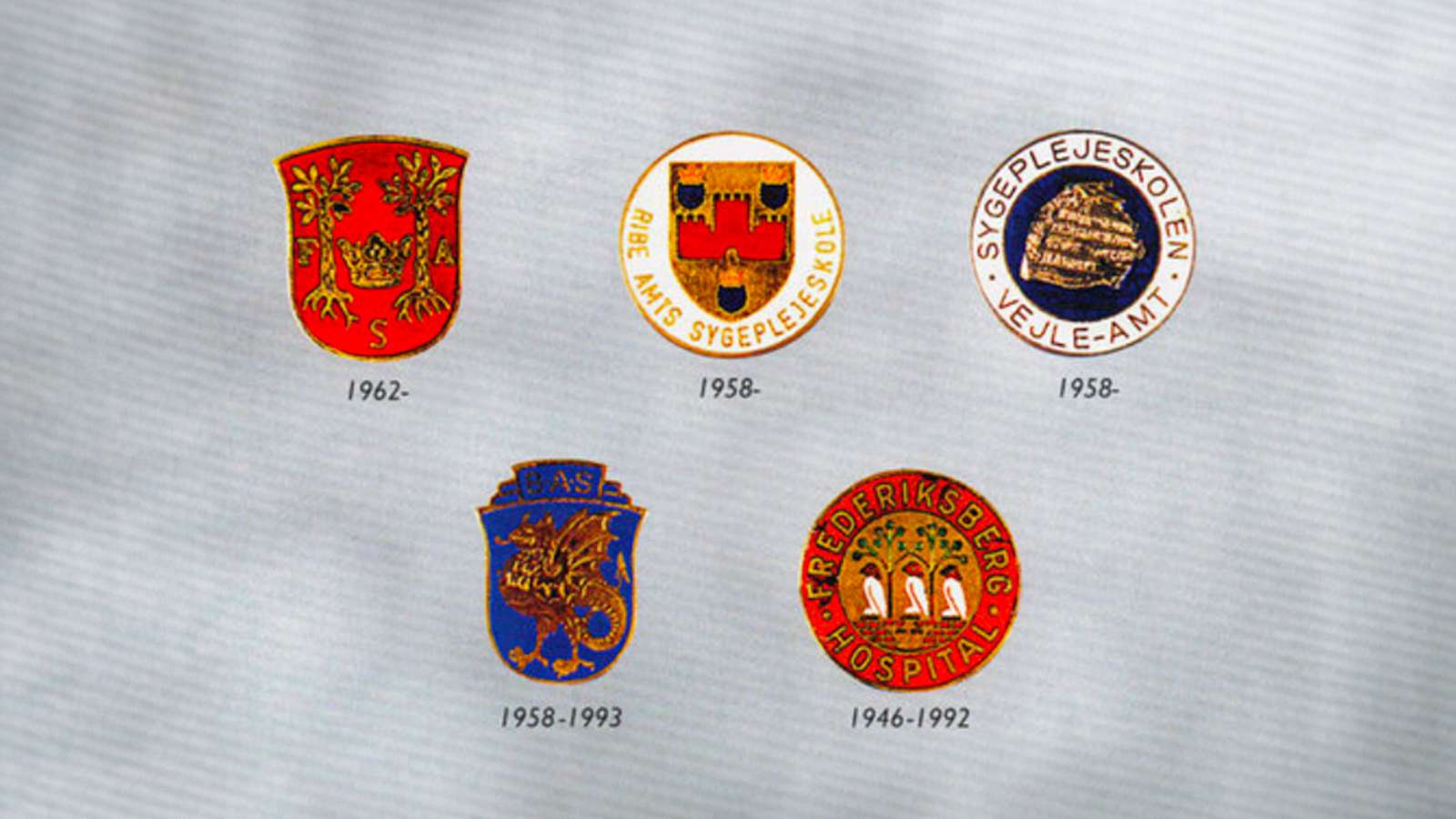 Emblemer der forblev helt uforandrede fra 1953 til mindst 1999