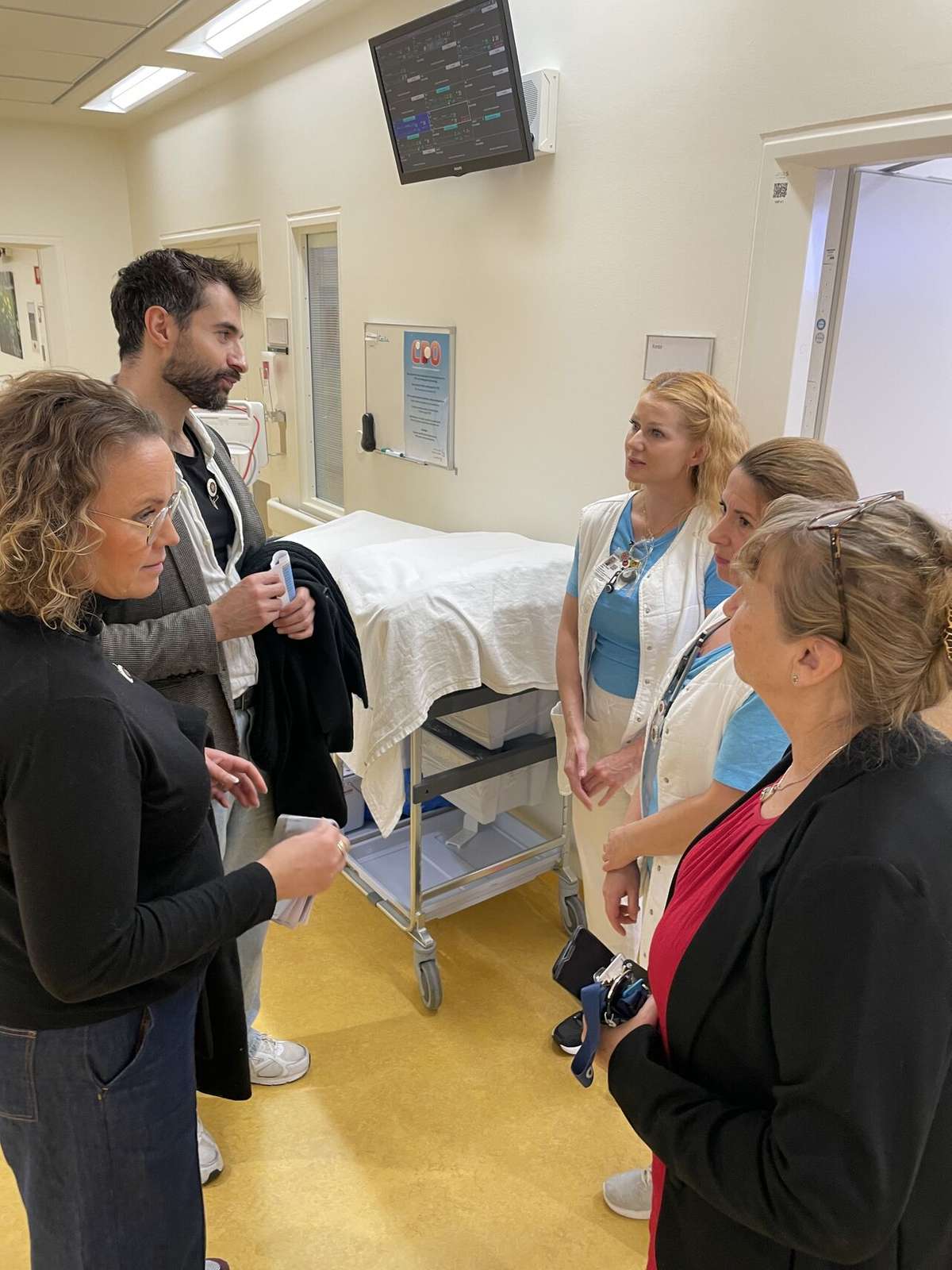 Harund Demirtas besøger Sjællands Universitetshospital, Nykøbing Falster.