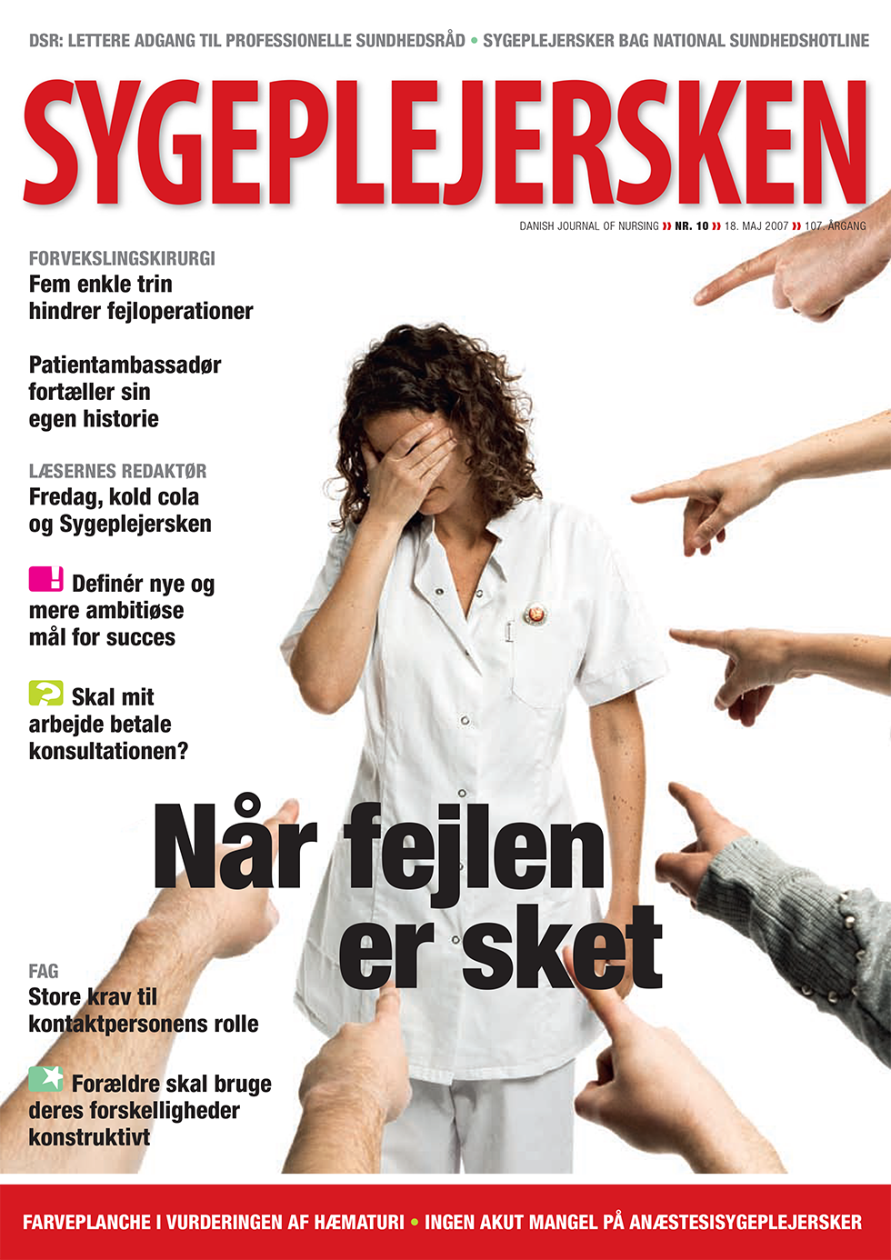 Sygeplejersken_2007_10 - magasinforsiden