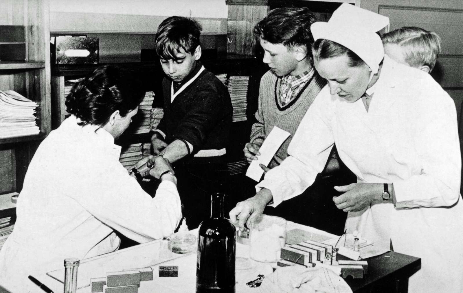 Vaccination af skolebørn 1954