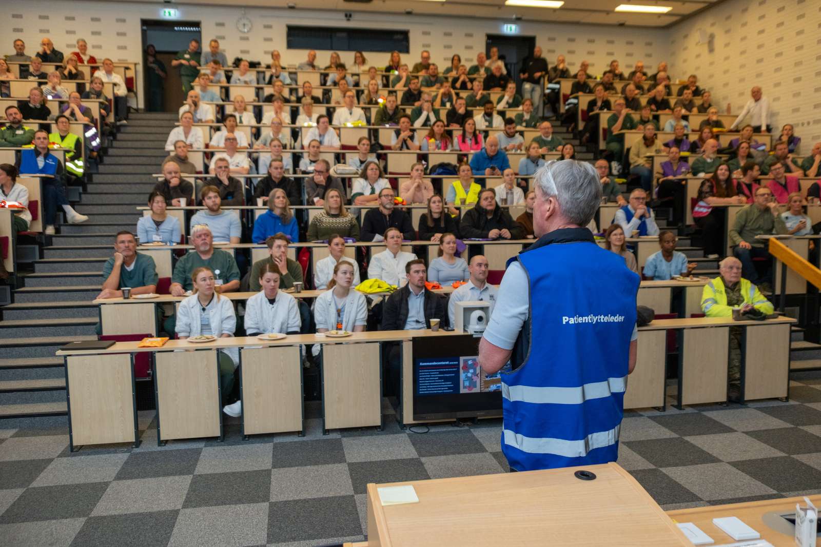 Kick-off møde i auditoriet i Sygehus Syd