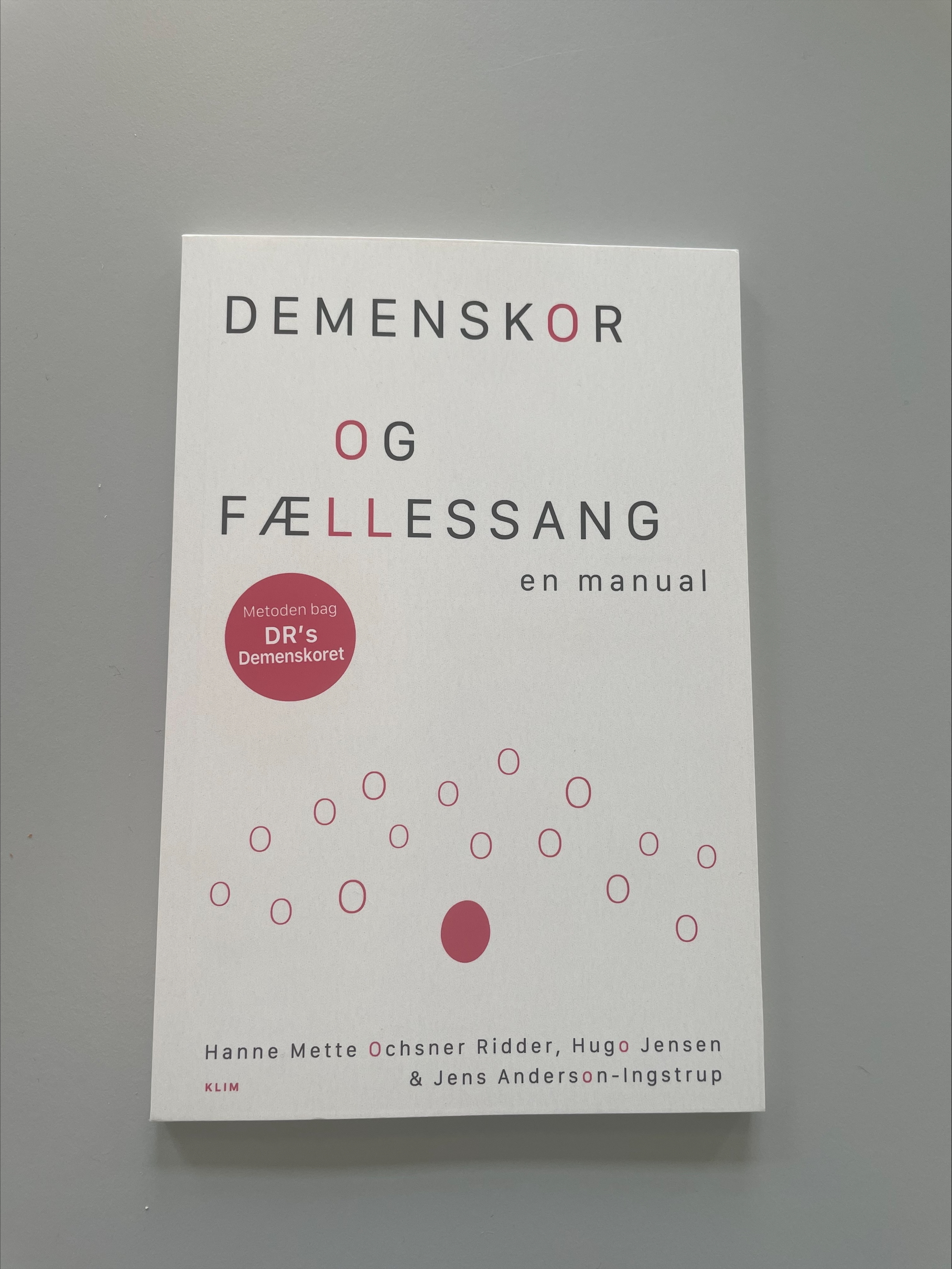 Demenskor og fællessang, en manual