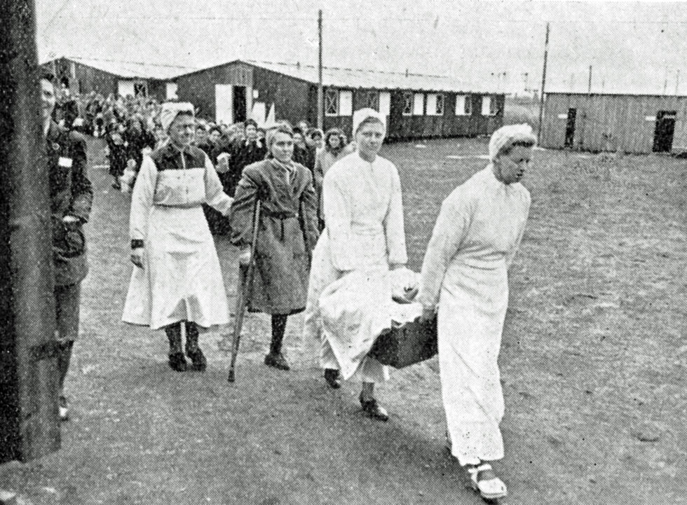 Sygeplejersker I Arbejde Paa Karantaenestationen I Padborg Tfs Nr 20 1945 Side 132 0
