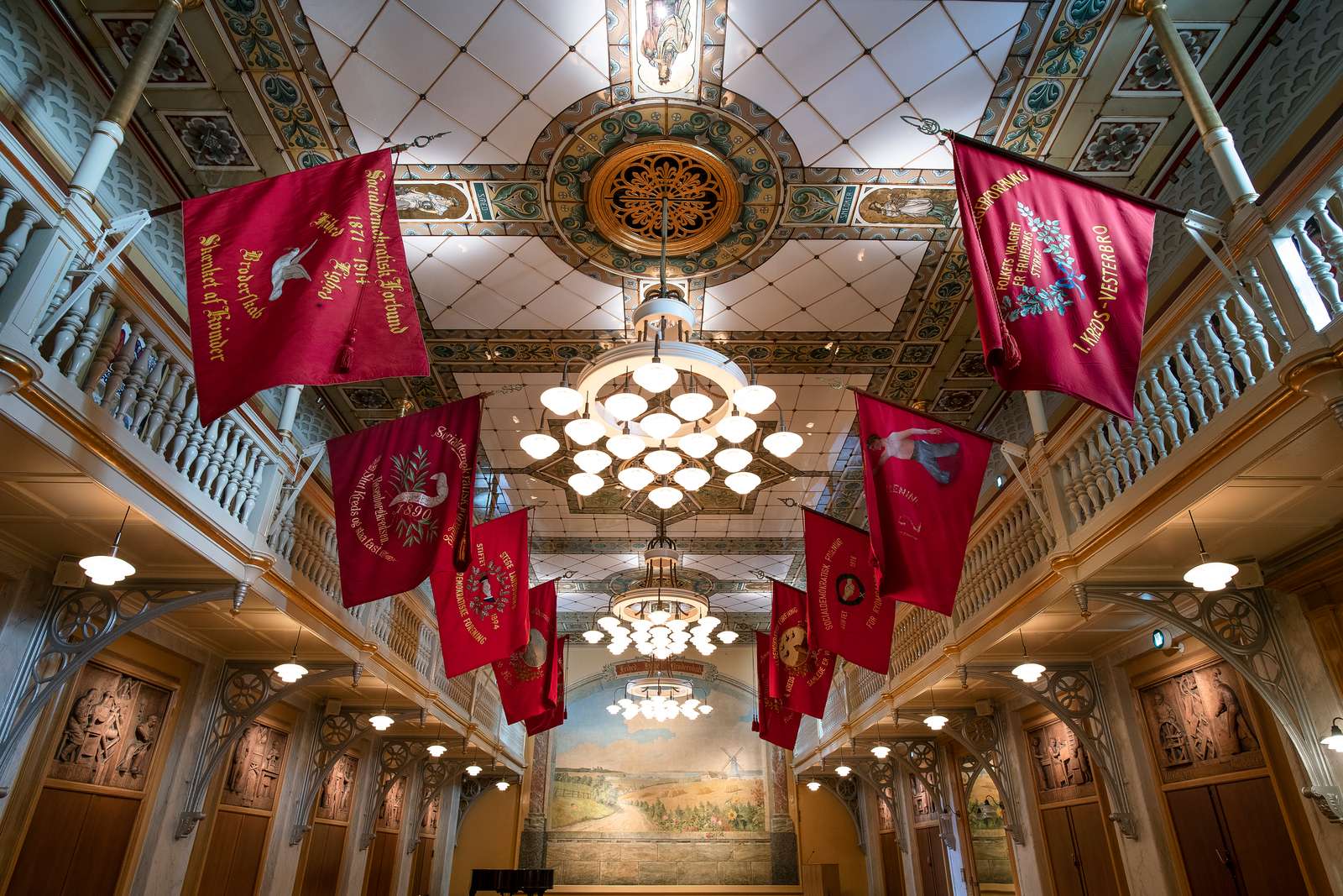 Festsalen fra Arbejdermuseet