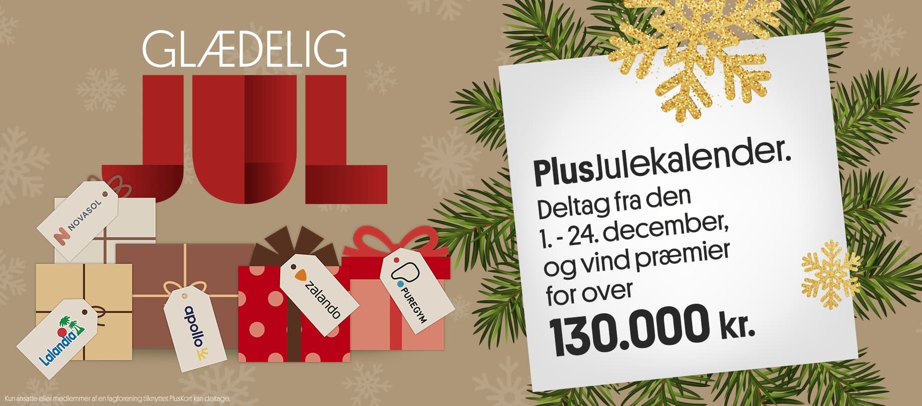 Annonce for Pluskort Julekalender