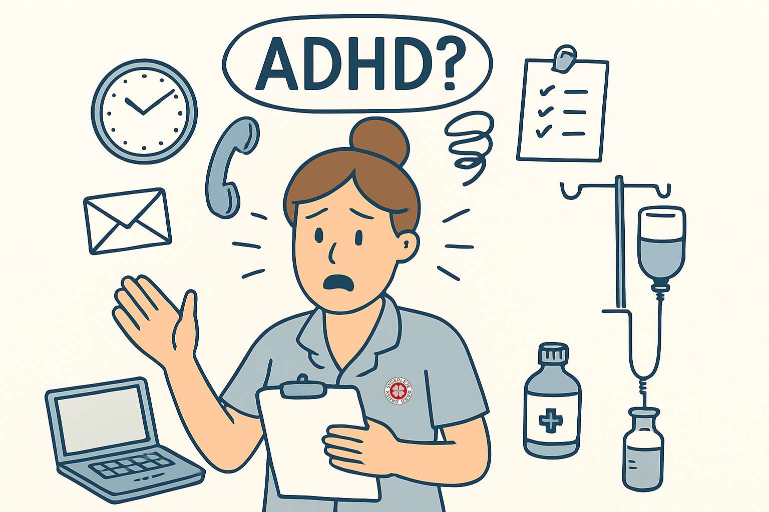ADHD bred med emblem