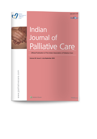 Indian Journal of Pallative Care Cover