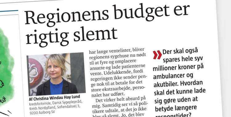 Regionens budget er slemt (1)