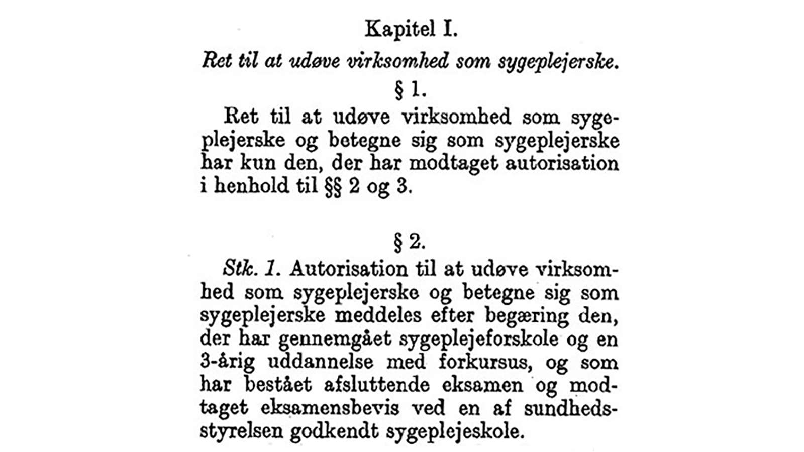 Lov om sygeplejersker 1956