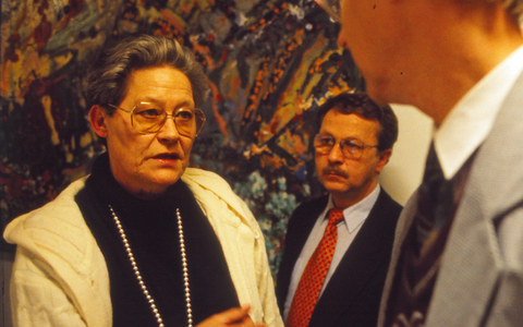 Formand for DSR, Kirsten Stallknecht, under forhandlingerne i 1995. Det endte med 29 dages konflikt.