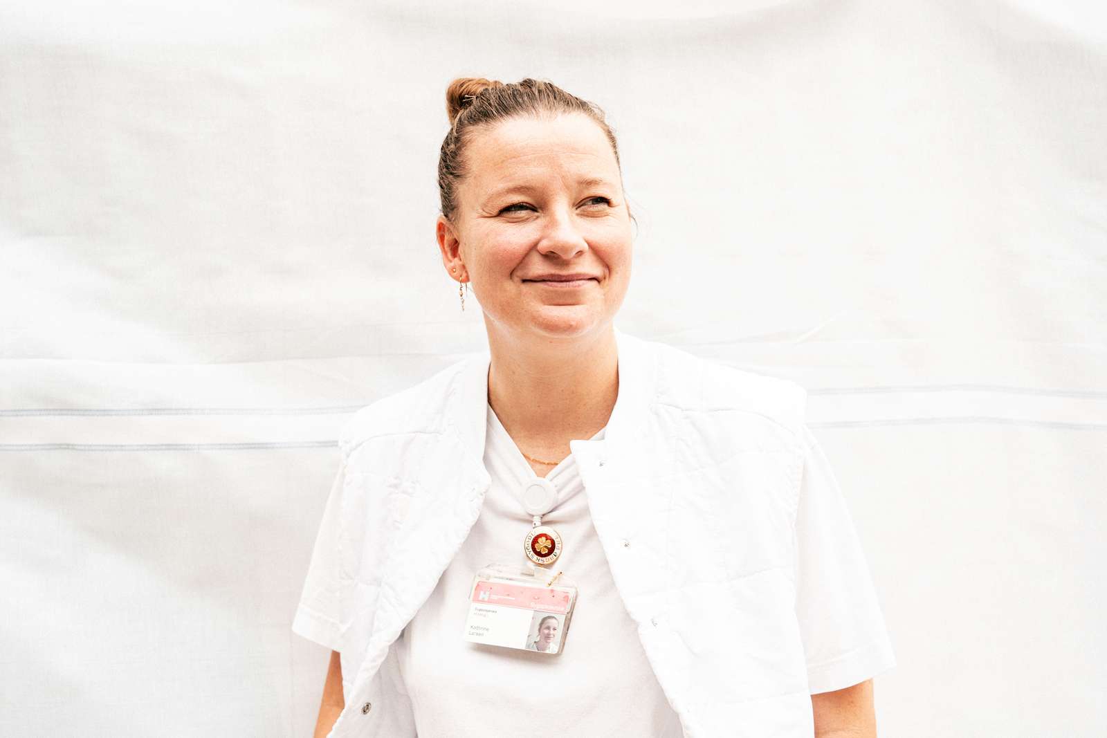 Klinisk specialsygeplejerske Kathrine Due Hammerhøj på Afdelingen for Lunge- og Infektionssygdomme på Bispebjerg Hospital