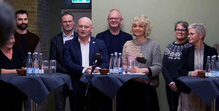 Dorthe Boe Danbjørg præsenterer kommunalt forlig ved OK26