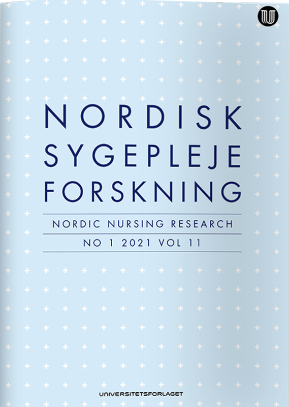 Nordisk Sygepleje Forskning no 1 2021 vol 11