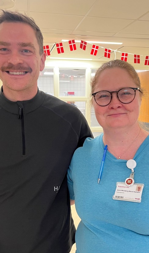 Jonas Nielsen og vejleder Janni Monberg