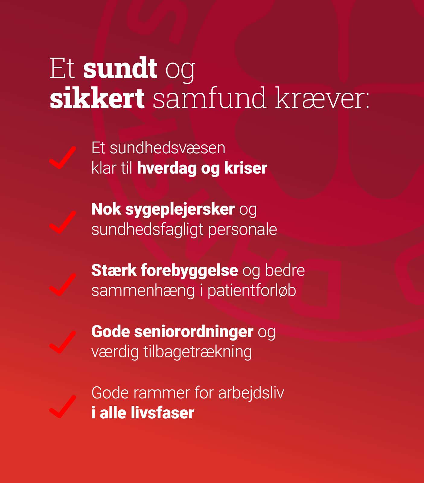 DSR's udspil om et sundt og sikkert samfund